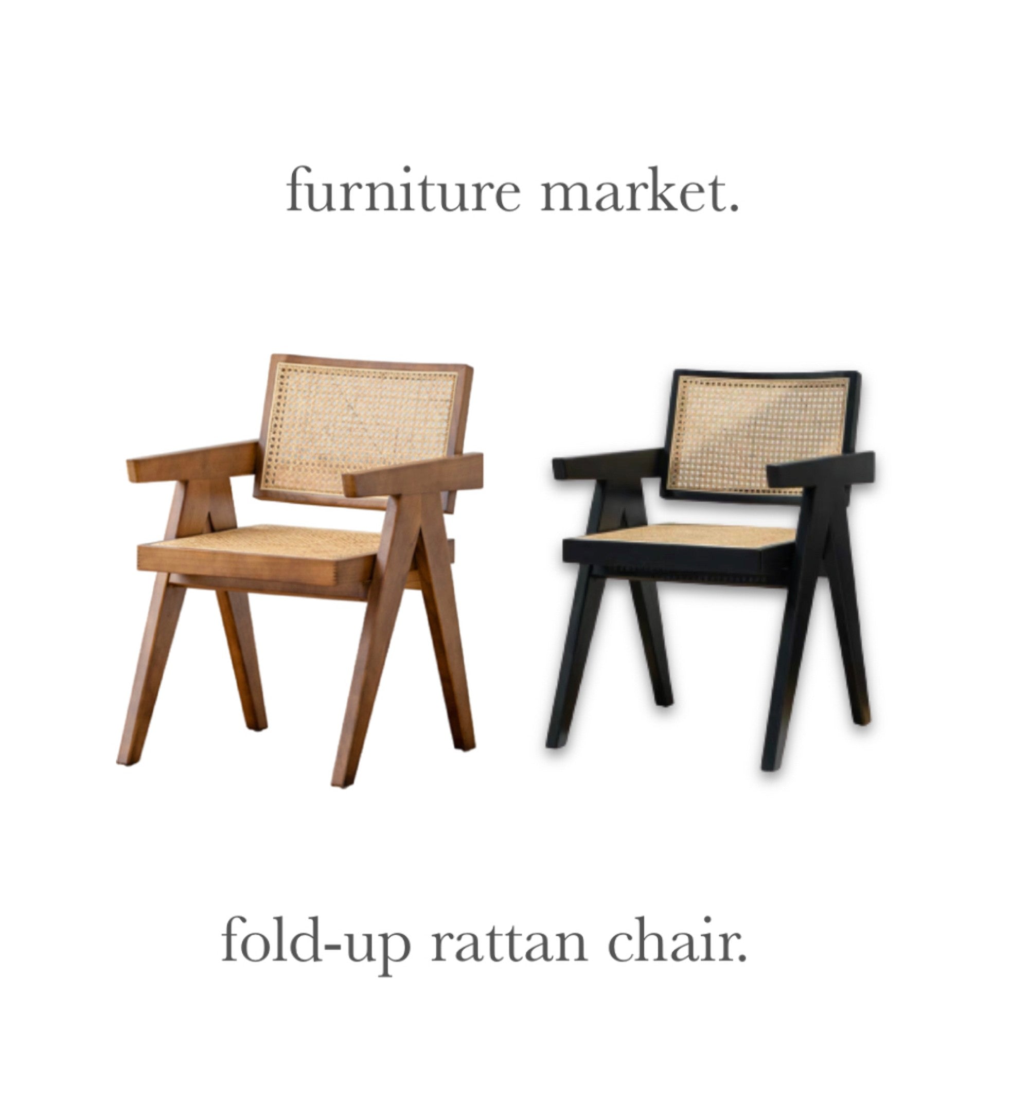 Furniture Market】トライアングルラタンチェア – 韓国デザイン雑貨