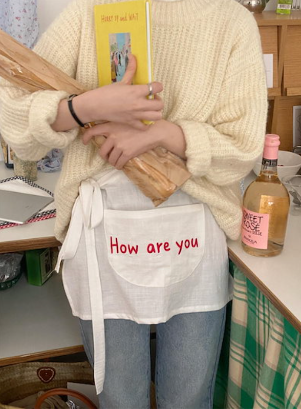 Home cafe apron.