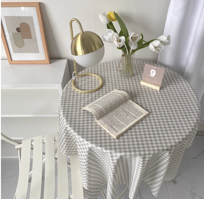 【即納アイテム】gingham check table cloth