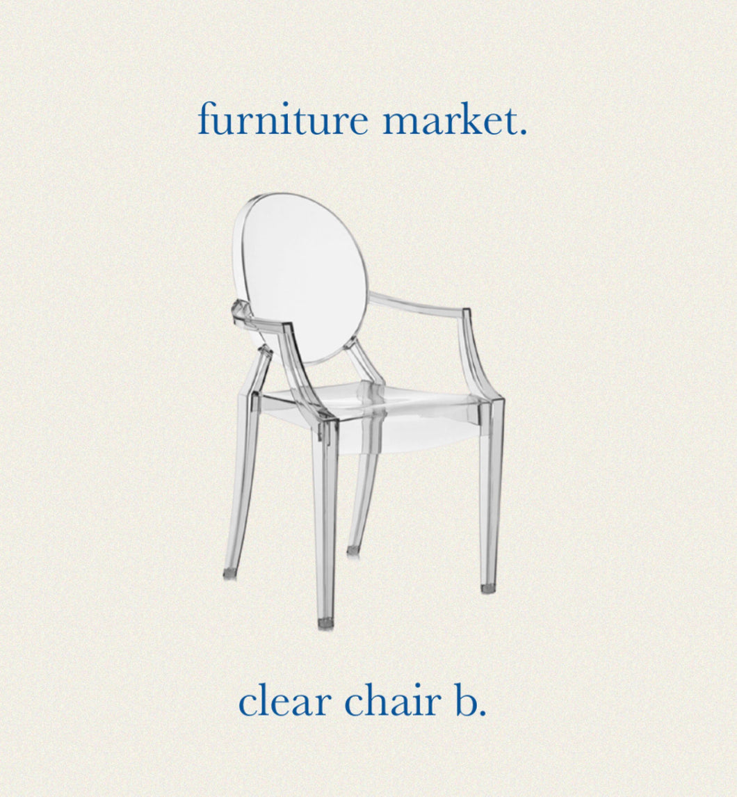 【Furniture Market】クリアチェアb.