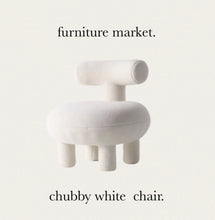 画像をギャラリービューアに読み込む, 【Furniteture Market】ぽってりホワイトチェア（送料無料）
