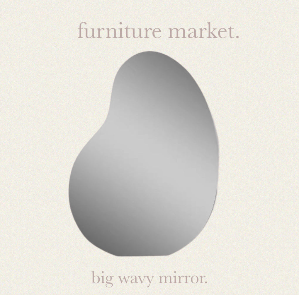 【Furniture Market】ビッグウェイビーミラーのコピー